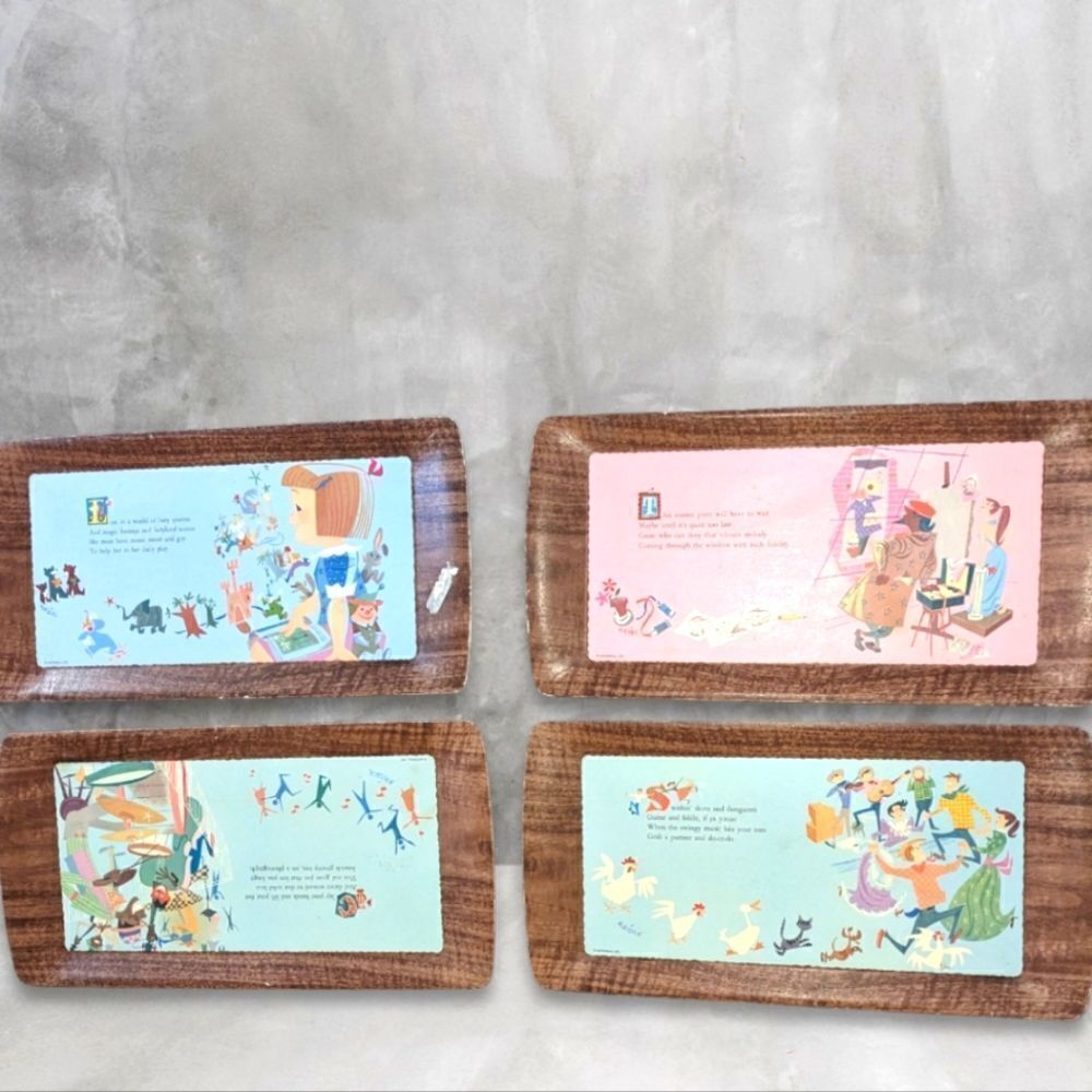 Motorola vintage mid‎ century serving tray set